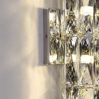 Lámpara de pared de cristal para interiores de lujo moderna con luz LED personalidad creativa decoración de Hotel pasillo pared de fondo iluminación de pared