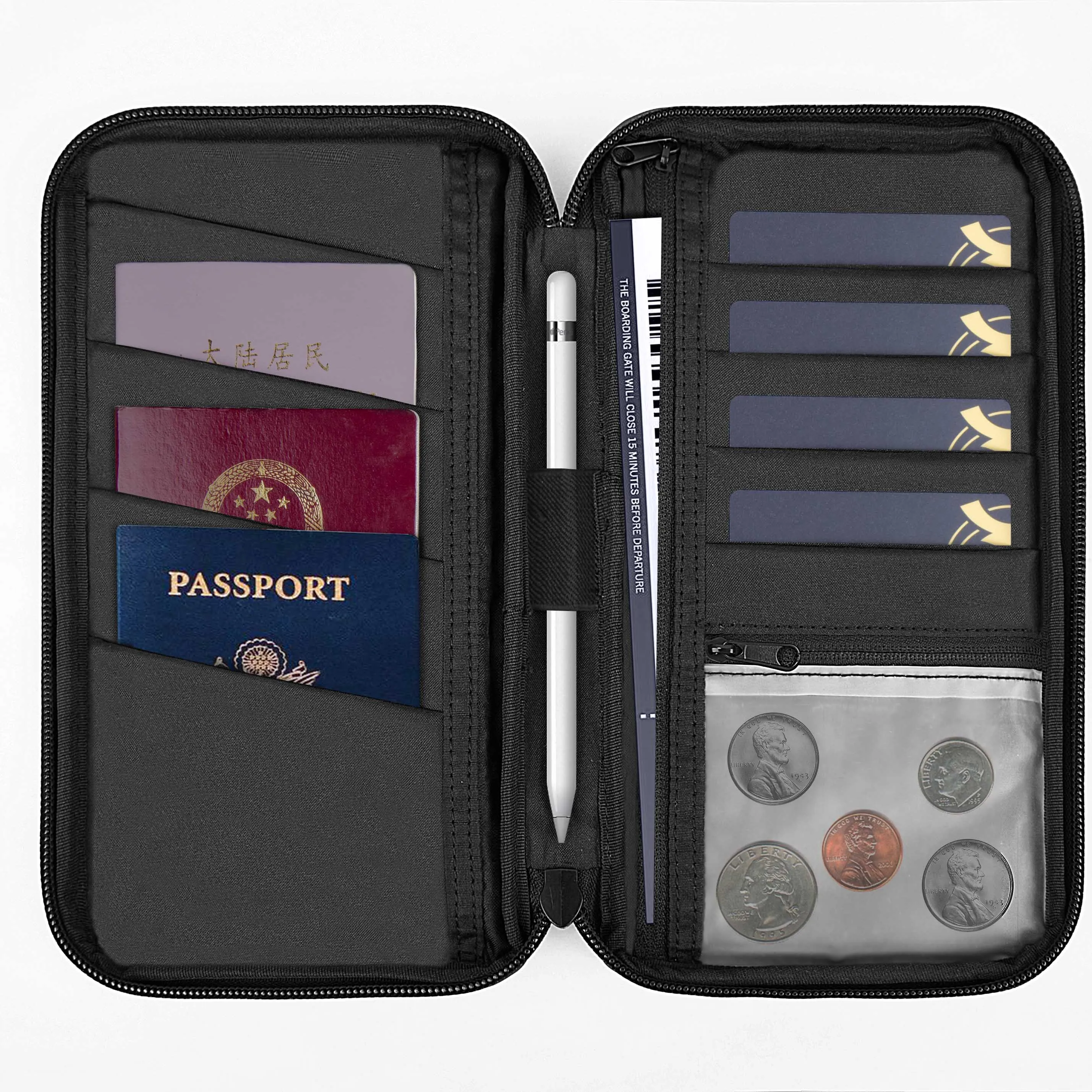 WiWU RFID Travel reisepass beutel doppel schicht große kapazität für karten passport mate reisetasche elektronische lagerung fall mit handgelenk