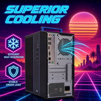 Ordinateur de bureau Hygon (version basique et complète en option) 8 Go de RAM, 512 Go de SSD, GPU dédié 2 Go, PC de bureau silencieux pour entreprises