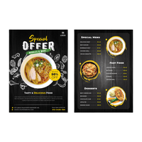Meilleur dépliant avec impression de Menu de Restaurant