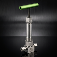 Soupape à soufflet haute pression scellée 2500 PSI en acier inoxydable 316, soufflet métallique multi-couches robuste, zéro émission de fuites, emballage chargé
