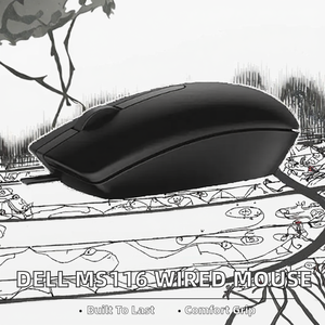 เมาส์ออปติคอลแบบมีสาย <span class=keywords><strong>MS116</strong></span> ดีไซน์ตามหลักสรีรศาสตร์ 3 ปุ่ม สีดำ/ขาว มีสินค้าในสต็อก สำหรับเดสก์ท็อป/แล็ปท็อป - Product Image 2