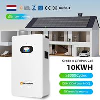 Batería Solar de Litio LiFePO4 de 51.2V 5KWh 10-400Ah, Sistema de Almacenamiento de Energía Doméstico Híbrido de 48V