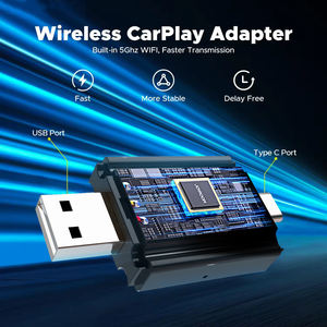 Adaptateur sans fil double USB A type C 2 en 1 Carplay Android Auto pour apple ai box adaptateur <span class=keywords><strong>netflix</strong></span> toyota jeep - Product Image 6