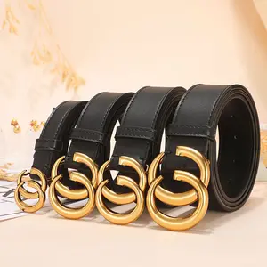 New Women Leather Belt Ladies Fashion Trendy Luxury Brand Famous Designer belts G wholesale discount Simple Versatile