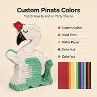 Piñata en gros pour fête d'anniversaire, décoration de piñata, jeux amusants pour enfants, piñatas petit cygne, fabricant de piñatas personnalisées
