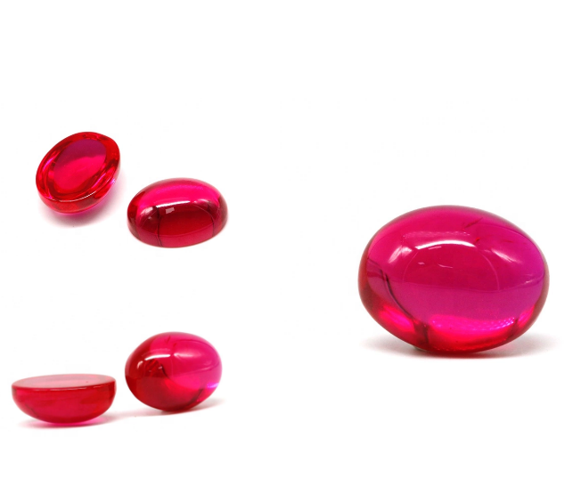 Wholesale Oval Flat Cabochon Ruby Stone Price Per Carat