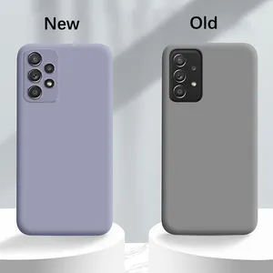 Funda de teléfono móvil de silicona de Color sólido con logotipo personalizado, para Samsung A13, A23, A33, A43, A53, A63, A73, A83, A93, bolsa de teléfono de microfibra suave al tacto