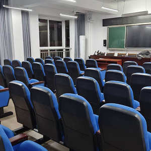 Sièges pliables modernes et minimalistes en tissu bleu pour auditorium, salle de conférence, théâtre, école et <span class=keywords><strong>bureau</strong></span> à domicile - Product Image 5