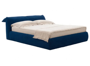 <span class=keywords><strong>Lit</strong></span> de rangement en <span class=keywords><strong>tissu</strong></span> italien nordique moderne bleu doux matelas meubles - Product Image 4