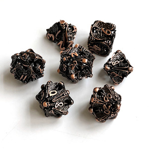 Hollow Dragon Custom D10 Metal Polyhedral Dice para Dnd Game Accessories para <span class=keywords><strong>Dungeons</strong></span> and Dragons <span class=keywords><strong>Desktop</strong></span> RPG Games - Product Image 2