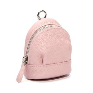 Fashion First Layer Cowhide <b>Coin</b> Wallet Mini Earphone Storage <b>Case</b> Crossbody Single-shoulder Bag Leather Keychain - Product Image 3