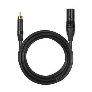 RCA to XLR Audio Interconnect Cable XLR 3-Pin Male to RCA Male Speaker Cable for AV receiver to Amplifier