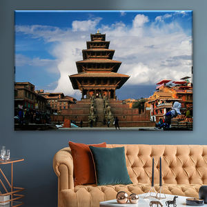 Impression sur toile du circuit touristique de Kathmandou au Népal : les points forts de la vallée de Kathmandou pour la décoration de la maison et des hôtels - Product Image 2