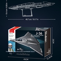 Little Luban B1569 Fighter 36 Fighter NGAD 2 Military Series Modèle à assembler Jouet transfrontalier pour garçons
