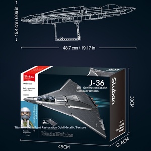 <span class=keywords><strong>Little</strong></span> Luban B1569 <span class=keywords><strong>Fighter</strong></span> 36 <span class=keywords><strong>Fighter</strong></span> NGAD 2 Military Series Modèle à assembler Jouet transfrontalier pour garçons - Product Image 5