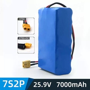 18650 3500mAh 7S2P 25.9V 7AHリチウムイオン円筒型バッテリーパックPCM付き、教育ロボット用バランス充電 - Product Image 2