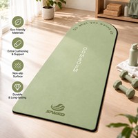 Tapis de yoga écologique Sansd en caoutchouc naturel PU, coloré, en forme de demi-cercle, avec logo personnalisé, pour Pilates et yoga