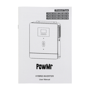 PowMr Système Solaire Hybride Hors Réseau et Sur Réseau 4.2KW 6.2KW 24V 48V 230V à Double Sortie de Charge Solaire POW-HVM6.2K-48V-E / POW-HVM4.2K-24V-E Ener - Product Image 6