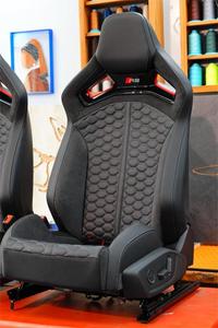 Sedile Sportivo da Corsa per Auto, Pannello in Fibra di Carbonio Personalizzato, Rivestimento in Pelle, Sedili a Guscio RS per <span class=keywords><strong>Audi</strong></span> A3 <span class=keywords><strong>A4</strong></span> A5 A6 A7 Q3 Q5 - Product Image 4