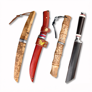 <span class=keywords><strong>Couteau</strong></span> à lame fixe en acier Damas avec étui et boîte cadeau, idéal pour offrir, collectionner, chasser, camper, faire de la randonnée et pêcher - Product Image 2