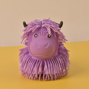 Educativo TPR Cow <span class=keywords><strong>yak</strong></span> a forma di cofanetto giocattoli di promozione-aria riempita di Stress sensoriale palle pelose graziose mucche capelli lunghi - Product Image 5