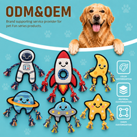 Jouet pour chien en peluche non rembourrée avec corde, forme plate d'animal avec membres en corde, logo personnalisé, OEM ODM, vente en gros pour les acheteurs de marques d'articles pour animaux de compagnie