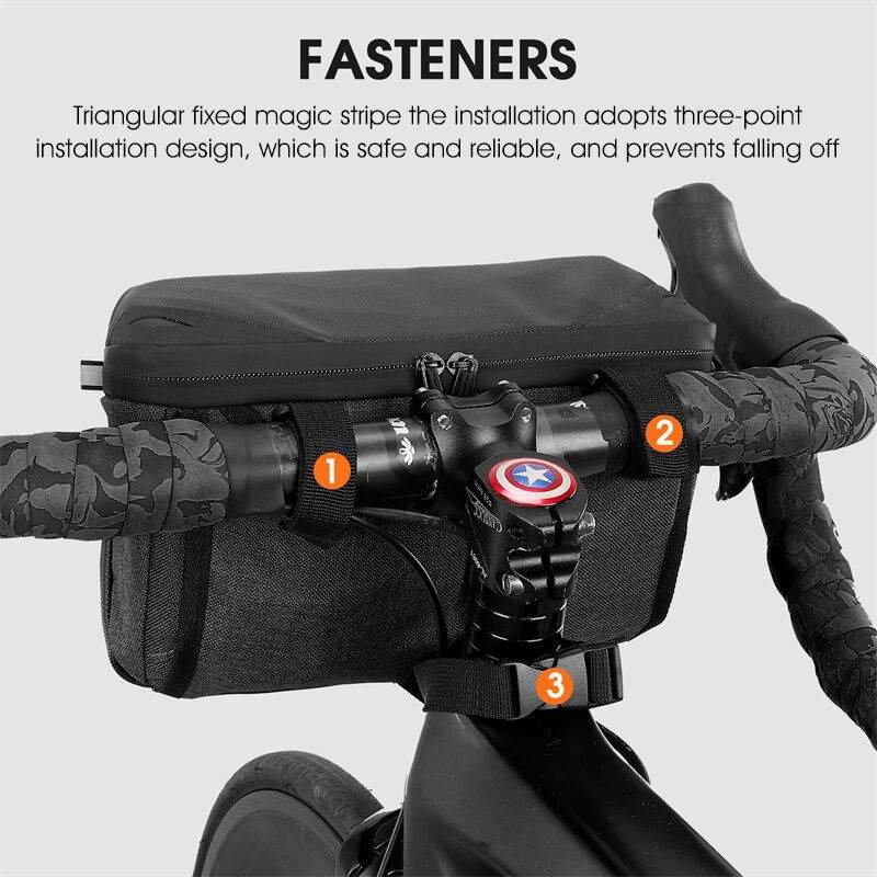 Borsa da manubrio impermeabile per bici da 2,5 l per bici da corsa