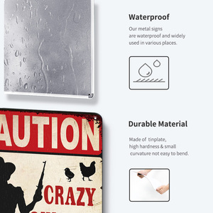 Juego de Letreros Metálicos Vintage de <span class=keywords><strong>Gallo</strong></span>, Decoración Retro para Pared de Granja, para Gallinero, Cocina y Hogar - Product Image 4