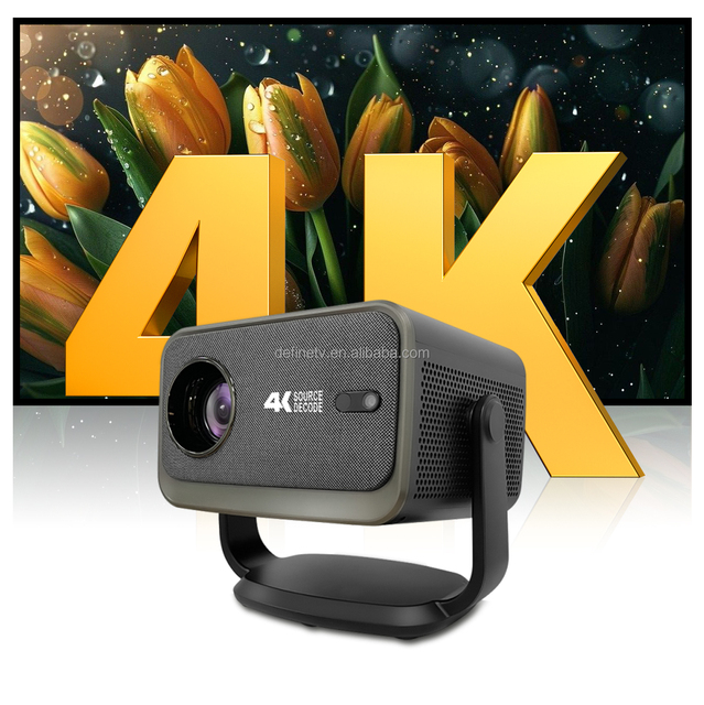 ATV Projector Dust-proof Home Theater Big Screen Portable Real 500 ANSI Lumens Native 1080P LCD IPTV Android 13 4K HIFI Stereo