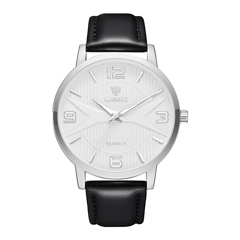 Skmei Liebig L1032 Luxe Mode Gouden Quartz Horloges Lederen Pols Waterdicht Lederen Quartz Horloge Voor Mannen