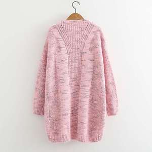 Offre Spéciale Doux Et chaud V-cou Cardigan Tricoté Mi-longue dame Pull - Product Image 6