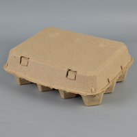 Carton à œufs en pâte de papier biodégradable, jetable, protecteur, en pâte naturelle épaissie, durable et recyclable, vente en gros