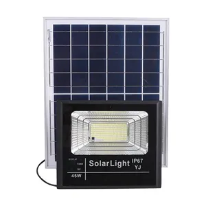 LED Dusk to Dawn Lámpara de trabajo con energía solar 40W 60W 100W 200W Luz de inundación LED solar para exteriores con control remoto
