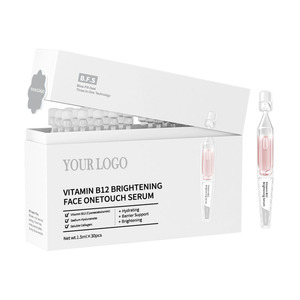 Suero facial iluminador de vitamina B12 con ampolla suave de ácido hialurónico, signos de envejecimiento y sequedad - Product Image 1