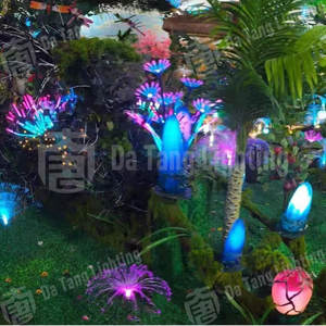 Lumières florales féériques pour la décoration de parcs à thème, de jardins, d'événements et d'éclairage paysager de festivals - Product Image 6