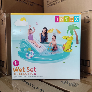 Usine Stock PVC <span class=keywords><strong>Piscine</strong></span> Gonflable Château Crocodile Dinosaure Famille Fontaine Glissière Dessin Animé Animal Structure Gonflable - Product Image 6