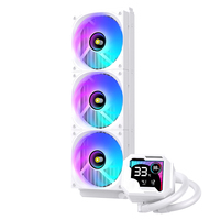 Vente flash - Refroidisseur liquide pour processeur AIO ARGB 240/360 mm, système de refroidissement par eau, radiateur compatible avec écran d'affichage numérique