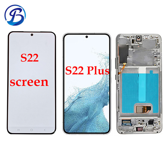 Original Super AMOLED for samsung Galaxy S22.S22 Plus Wholesale Bulk Price Display Lcd with Touch With Burns Smartphone Screens