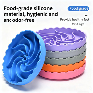 Eco-Friendly Custom Food Grade Silicone <strong>Dog</strong> <strong>Bowl</strong> Stylish <strong>Rounded</strong> Slow Feeder <strong>Dog</strong> <strong>Bowl</strong> for Cats &amp; <strong>Dogs</strong> Travel <strong>Bowls</strong> - Product Image 5