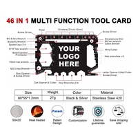 Porte-clés personnalisé, porte-cartes promotionnel pour voiture, outil utilitaire, mini-outil de poche pour camion/véhicule, outil multifonction en métal EDC, porte-clés