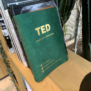 TED Talk trascrizione B5 libro copertina in pelle staccabile taccuino per studenti universitari per <span class=keywords><strong>esercizi</strong></span> e compiti - Product Image 3