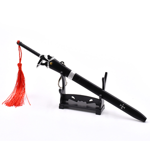 Porte-clés épée de jouet anime en alliage de zinc, modèle Elucidator 23 cm, avec fourreau escamotable, inspiré du <span class=keywords><strong>jeu</strong></span> <span class=keywords><strong>SAO</strong></span> - Nouveauté ! - Product Image 3