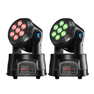 U`King 7*10W UV LED <span class=keywords><strong>Move</strong></span> Head Beam Lights RGBW Effet d'éclairage disco tout-en-un pour DJ, scènes, concerts, fêtes, mode de contrôle DMX512 - Product Image 2