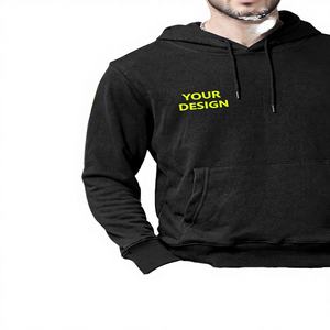 Sudadera con Capucha Unisex Extra Grande de Algodón 100% Sólido para Hombre, Conjunto Ecológico de Invierno, Formal, Casual, Preppy, Venta al por Mayor - Product Image 4