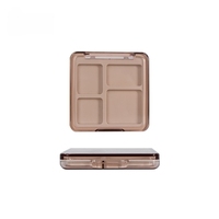 Palette de fards à paupières et de blush en ABS de qualité alimentaire, écologique, avec poudre libre, design moderne et luxueux, taille personnalisable