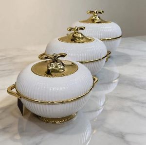 Juego de 3 Recipientes Térmicos de Alta Gama para Alimentos, 1L 2L 3L, Acero Inoxidable, de Lujo, para Mesa, Venta al por Mayor - Product Image 3