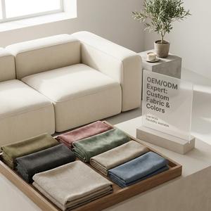 Juego de Sofás Modulares Comprimidos al Vacío |   50% de Ahorro en Flete Marítimo |   Sofá en Forma de L/U de Combinación Libre, Sofá <span class=keywords><strong>Cama</strong></span> de Tela de 3 Plazas para Villa - Product Image 5