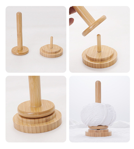 클래식 니트 나무 방적 실 홀더 나무 원사 홀더 뜨개질 뜨개질 바늘 DIY 공예 선물 - Product Image 4