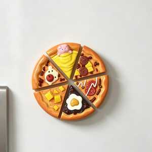 Imán Decorativo para Refrigerador con Forma Personalizada de Pizza, de Resina, Precio de Fábrica, Recuerdo de Viaje, Regalo Promocional - Product Image 2